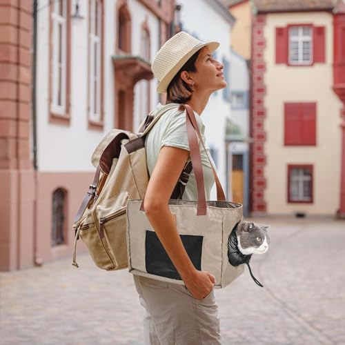 Katzen Reisetasche, Hundetragetasche – Hunde Haustiertragetasche Für Und, Tragetasche Reisen Verschleißfeste Katzentragetasche, Multipurpose Everyday Utility | Multipurpose Outdoor Indoor Utility – Bild 4