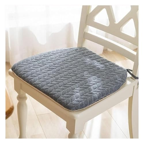 Dual anti-slip design: Durable anti-slip particle bottom and equipped with four ties to keep the seat cushion in place.