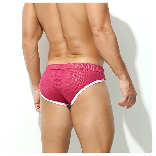 Mens Mesh Briefs Underwears Breathable See Through Fishnet Sport Bikini Panties Low Rise Sexy Comfortable Underpants2