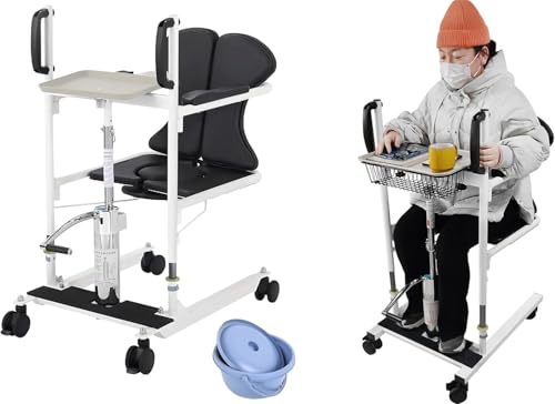 Ascensore idraulico per pazienti, ascensore di trasferimento per pazienti con paralisi parziale, apertura e chiusura a 180°, sedia ascensore comodino per anziani, ascensore da letto a doccia/toilette