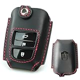 1927円お得！[革茶屋] トヨタ クラウンスポーツ クロスオーバー エステート セダン スマートキーケース 本革(toyota-av-crown)(黒/赤 CR窓穴あけあり)