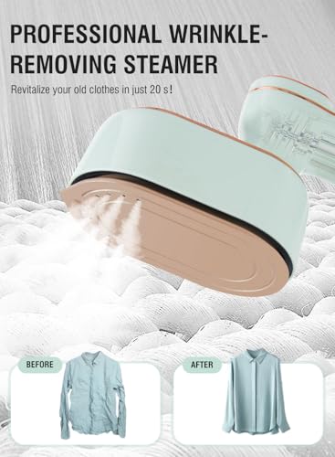 Tenhitoys Foldable Travel Steamer Iron For Clothes With Led Screen,Steamer&Iron 2 In 1,Portable Mini Iron Wrinkles Remover,1000W Plancha A Vapor Para Ropa For Home Office College 120V thumb #5