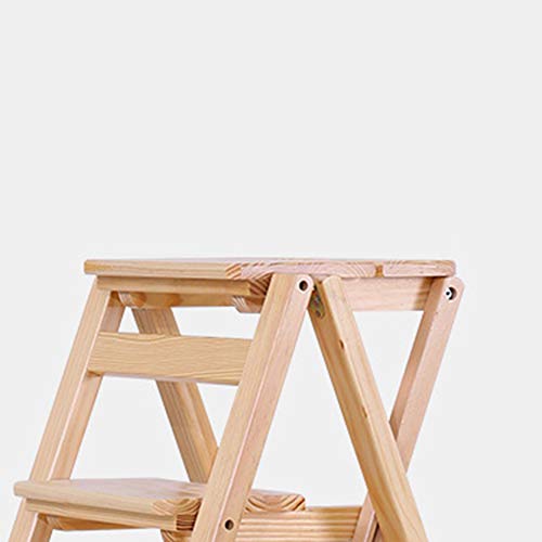 Escalón multifunción de madera maciza, modelo doméstico y plegable 4