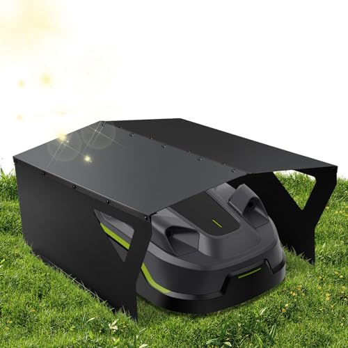 Izrielar Garaje para robot cortacésped, garaje para robot cortacésped, cubierta para robot cortacésped, chapa galvanizada, cortacésped para garaje, casa de lluvia para robot cortacésped con barra de