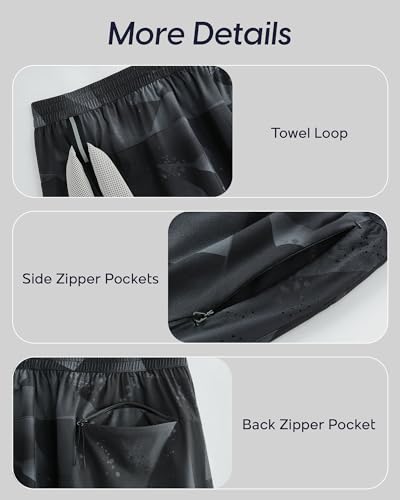 Image of maamgic Men's Athletic Running Shorts with Liner Ultra Lightweight Workout Shorts 5 inch / 7 inch