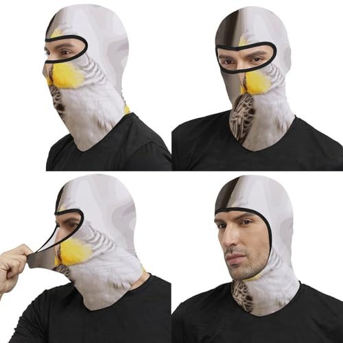 Pasamontañas Unisex con Estampado de Cacatúa, Protección Térmica para Esquí y Motociclismo miniatura 5