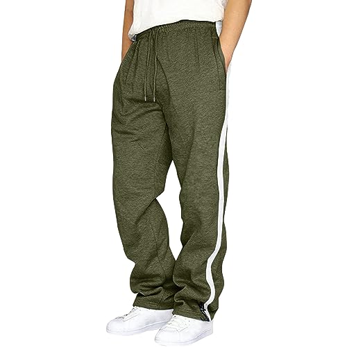 Generisch Pantalones de ocio para hombre, transpirables, chinos, pantalones cargo para hombre, respetuosos con la piel, cómodos pantalones de chándal para hombre, ligeros, cómodos, pantalones de