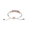 GUESS Rose-Gold-Tone Two Row Slider Bracelet with Metal and Crystal Pave Beads