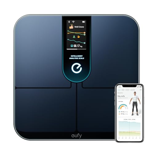 eufy Weight Scale P3 Wi-Fi Fitness Tracking Smart Scale Intelligent Analysis 3D Virtual Body Mode Weighing Scale with Emojis 16-Measurement Digital Scale with Heart Rate BMI Multi-Modes