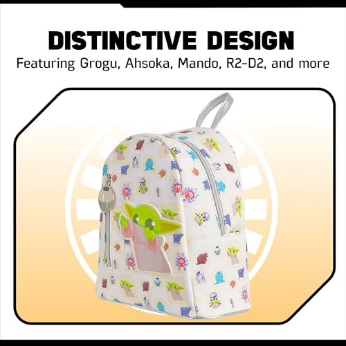 Image of Star Wars Grogu Mini Backpack, Multi, 9 Inch | The Mandalorian Small Travel Bag for Men and Women