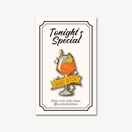 Image of Classic Cocktail Cute Enamel Pins for Bartender Aprons, Jackets, Backpacks and Purses, Shirt and Suit Lapels, Button Badges Brooch Fashion Jewelry