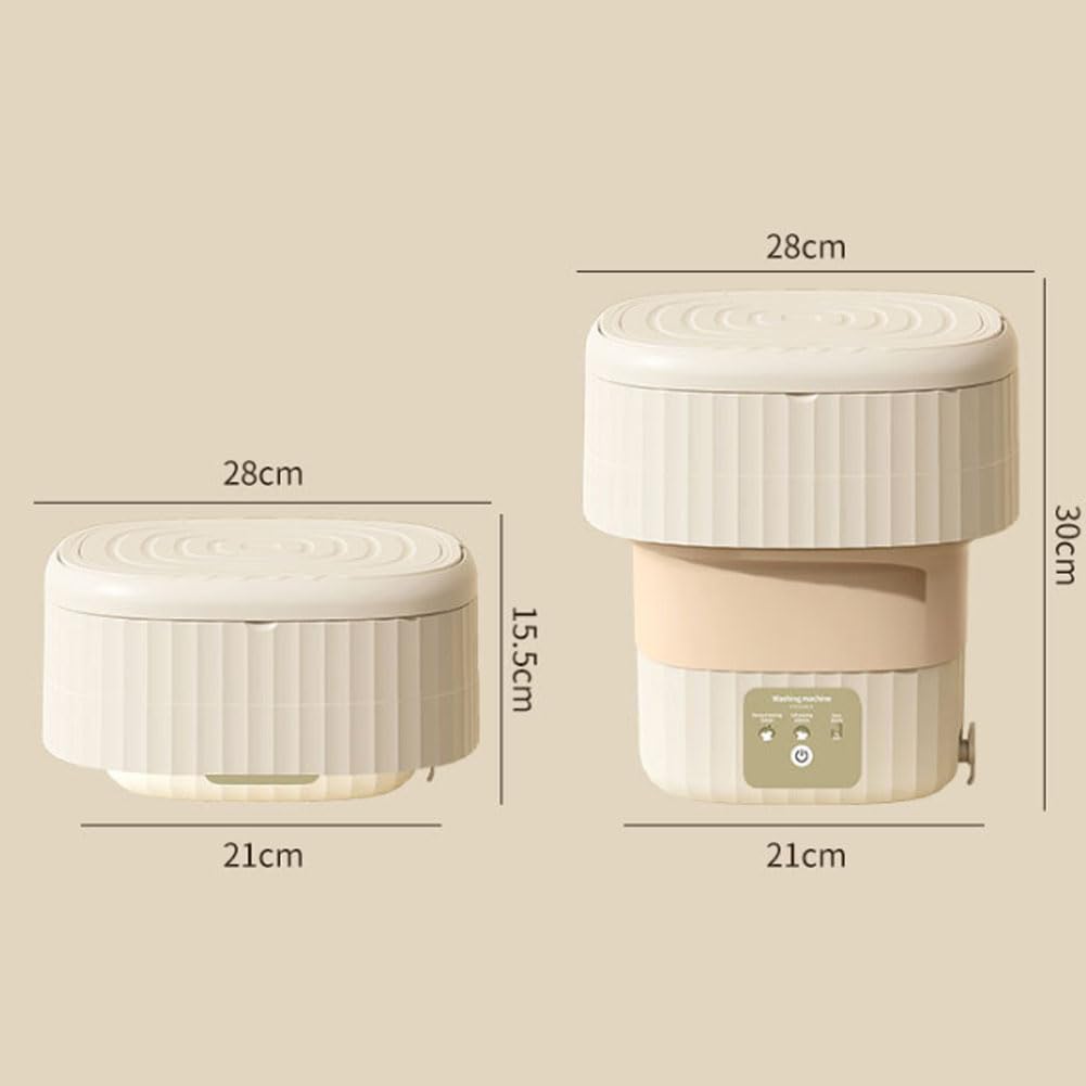 Machine A Laver Pliable, Machine A Laver Pliable avec essorage 9 L Lumière Bleue Vêtements Résistants Aux Enchevêtrements pour sous-Vêtements Et Petits Vêtements Green
