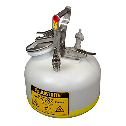 Image of Justrite BY12755 Disposal Safety Can, Poly /Stainless Fitting, 5 Gal