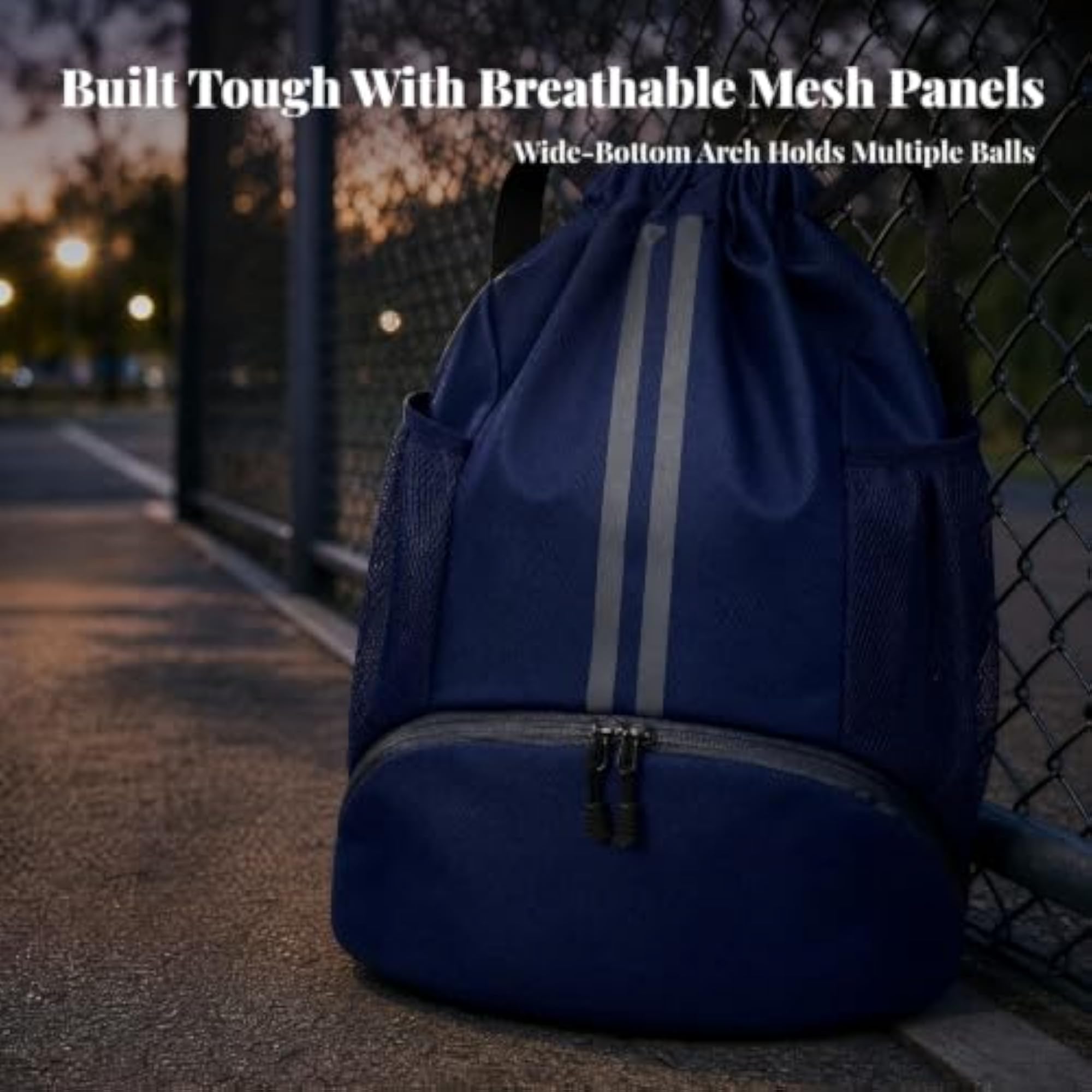 Adjustable Straps Sports Backpack with Shoe Compartment