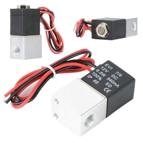 Électrovanne 1/8 24V de précision en aluminium durable normalement fermée