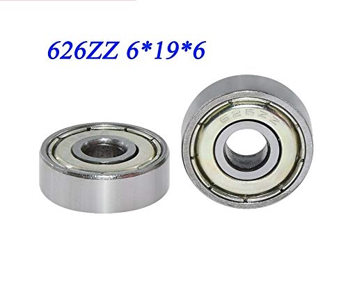 Amazon.com: XKHLQLPEF 10Pcs 626zz Flange Deep Groove Ball Bearing