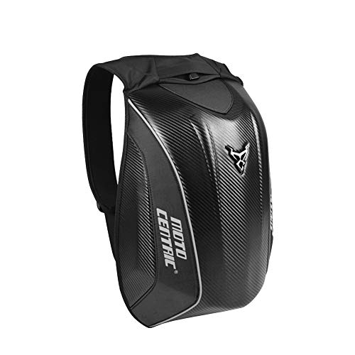 Likeitwell Bolsa de Tortuga  Carbono Fibra Motocicleta Ciclismo Montar Bolso MC Mochila