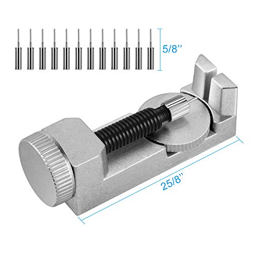Coyaho Watch Link Remover Kit, Watch Band Tool Link Removal Tool Watch Pin Removal Tool Watch Sizing Tool, Watch Band Link Remover with 12 Extra Punch Pins