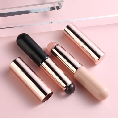 Image of INOG Silicone LipBrush Silicone LipApplicator with Cap Elastic Siliconee LipBalm Applicator Reusable LipMask Applicator LipSmudge Brush for Lipstick LipGloss Lip Tint LipMask LipMakeup Brush (1pcs Black)