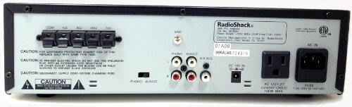 RADIO SHACK 40 Watt PA Power Sound Speaker Amplifier with Equalizer Stereo Audio / Runs on AC and DC Power / Features Built-in AC Outlet to Power other Equipment and Musical Instruments - Thumbnail 2