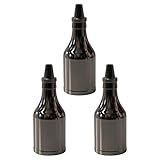 PEBA E27 Vintage Lampenfassung, Edison E27 Fassung, CE-isoliertes Metall-Lampenfassung, Schraubring Glühbirnenfassung, Mit Metallklemme, für DIY-Hängeleuchte, Deckenleuchte (Perlschwarz, 3 Stück)