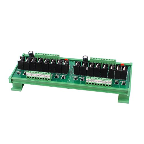 Aexit DC 24V 16 Channel Relay Module Transistor PLC Power Output Amplifier Board (34fa5dcc66d232b59fd0aefc1a079080)
