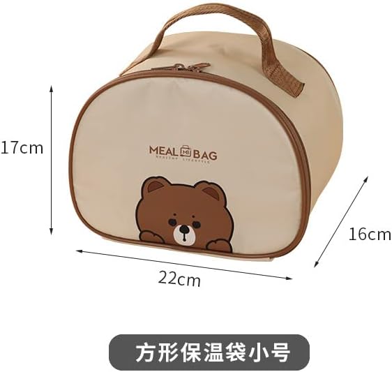 Miniatura 5 de RICHTRUE Lonchera Kawaii con aislamiento, lindas loncheras para mujeres, lonchera aislada para mujeres (C)