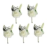 Romantische Rose Boutonniere fügt Eleganz und Wertschätzung.
