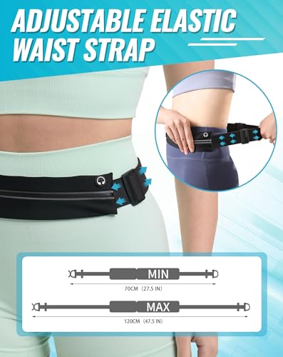 MOCOCITO Laufgürtel für Handy, Lauftasche, Hüfttasche für Jogging, Sport Jogging Gürtel, Running Belt, Fitnessgürtel, Handytasche, Geeignet für Mobiltelefone verschiedener Modelle und Größen(Schwarz)