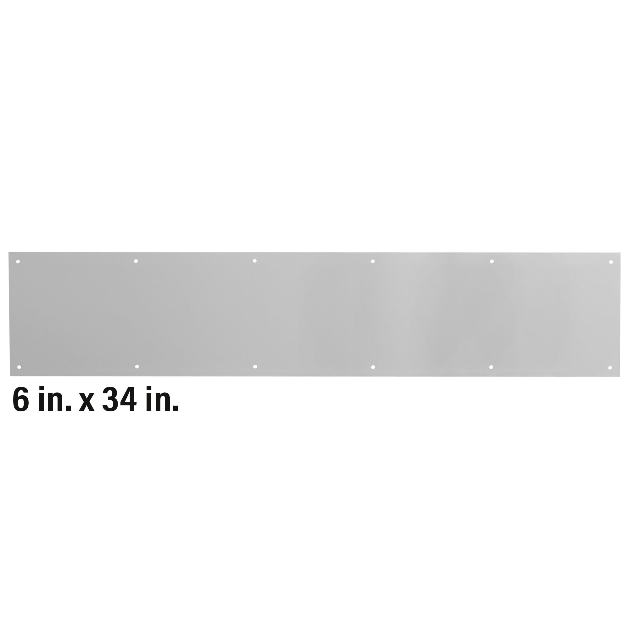 PRIME-LINE MP4837 Battiscopa per Porta, 15,2 x 34 cm, in Alluminio Nichel Satinato, Confezione da 1