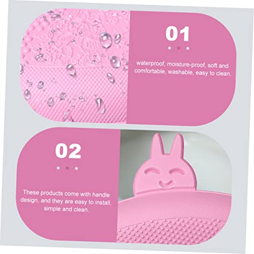 Cabilock 2 Stücke Toilettenmatte Reisesitzkissen Toilettensitzkissen Tragbares Sitzkissen Fuzzy Toilettensitzbezug Reise Toilettensitzbezüge Toilettenwärmer Eva Toilettensitzkissen – Bild 8