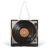 Preferred material: Our Vintage Vinyl Record tote bag is made of canvas material, which is strong and stylish,and utilizes the heat sublimation process. It is soft, lightweight, and can be reused and washed repeatedly Fashionable Design tote bag:This...