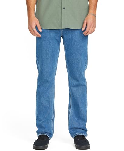 Image of Volcom Men's Solver Stretch Denim Jeans-Modern Fit Pant