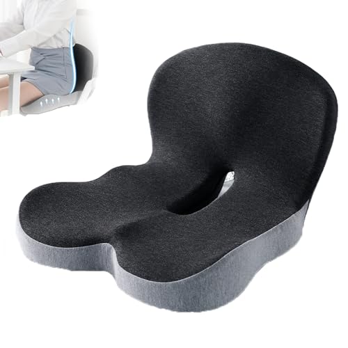 Cojín ergonómico de espuma en forma de L para silla de oficina, camión y coche, soporte trasero integrado, diseño antideslizante, cómoda solución de asiento de oficina