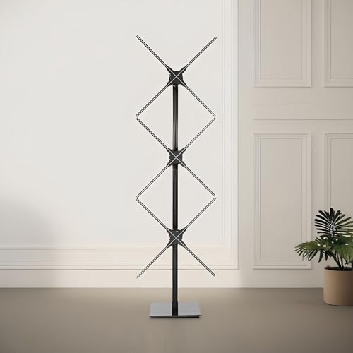Image of Missyou 50-inch 3DHologramFan Christmas Tree Display and Stand, Rack 3 x 52cm Fans with Bluetooth,App & Remote ,Holographic Fan LED,Customizable Video Content for Exhibitions,Trade Shows,Advertising