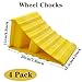 HRJZF 4 Pack Wheel Chocks, Non Slip Base, Tire Chocks，Heavy Duty Safety Wheel Chocks for RV, Trailer - Car Truck Stopper，Helps Keep Your Trailer or RV in Place