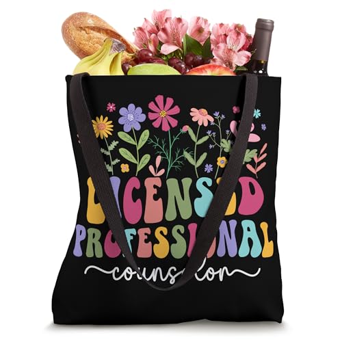 Licensed Professional Counselor Groovy LPC Appreciation Tote Bag miniatura 4
