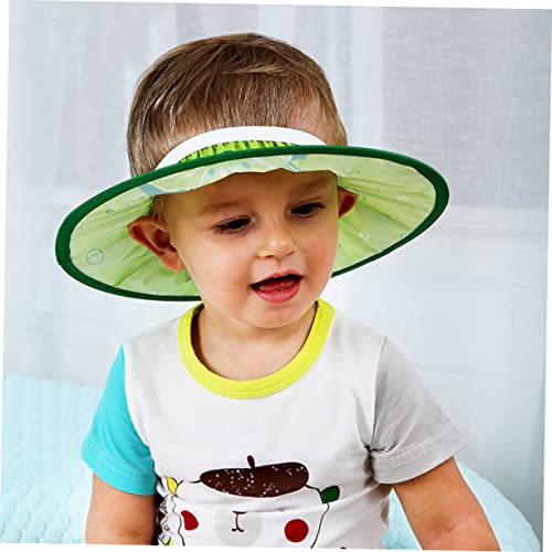 Image of Healifty Infant Shower Cap Infant Bathing Cap Tab Safety Mask Bath Visor for Baby Kids, Lightweight and Waterproof