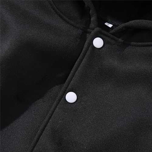 BAICAIYU Kids Baseball Jackets Boys Girls Varsity Coat Hooded Cardigan Letter Sport Letterman School Jacket4