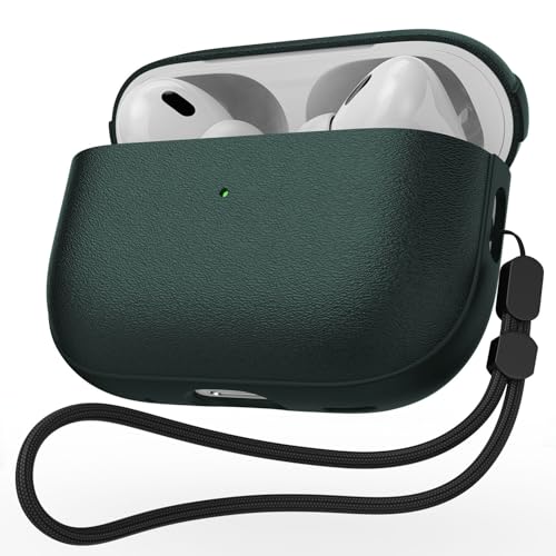 JIELIELE AirPods Pro 3 P[X 2025p U[eNX`[ یP[X Jo[ AirPods Pro 3 Xgbvt CX[dΉ tgLED (~bhiCgO[)