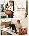 LOVEVOOK Laptop Tote Bag for Women,15.6 Inch Waterproof PU Leather Work Bag, Professional Computer Bags Business Office Work Briefcase Handbag Purse Shoulder, Office Gifts for Women, Brown