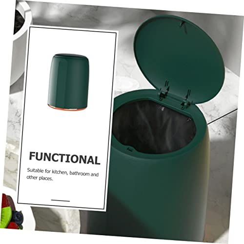 Bote de basura rectangular con tapa de 2.11 lb para hogar miniatura 3