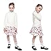 Kid Nation Girls Sweaters for Teen Girls Toddler Girl Cute Knit Crewneck Pullover White Size 7-8 Years