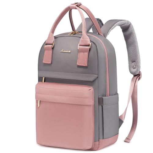 Image of LOVEVOOK Backpack Purse for Women, 14 Inch Laptop backpack Cute Waterproof Backpacks Stylish Travel Bags Vintage Daypacks with USB Port for College Work