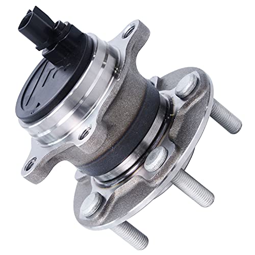 Image of Detroit Axle - 2 Rear Wheel Bearing Hubs for 2012-2018 Ford Focus, Replacement 2013 2014 2015 2016 2017 Focus Wheel Bearing and Hubs Assembly [Without Active Park Assist]