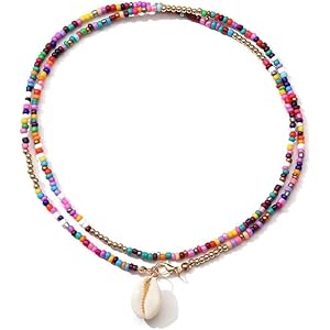 Set Di Collana Con Perle Di Conchiglia, Anello E Orecchini Da - Foto 7