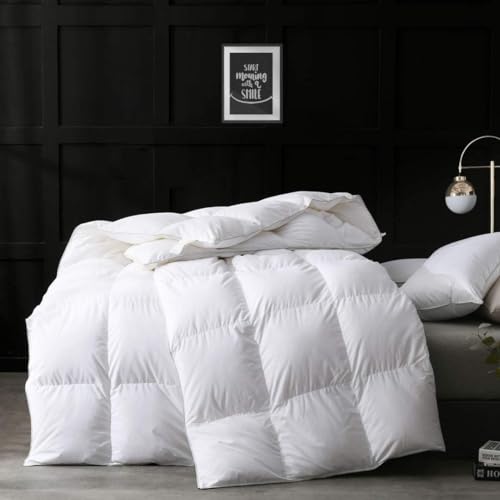 APSMILE Down Feather Fibers Comforter King Size, Hotel Collection All Season Duvet Insert, Ultra...