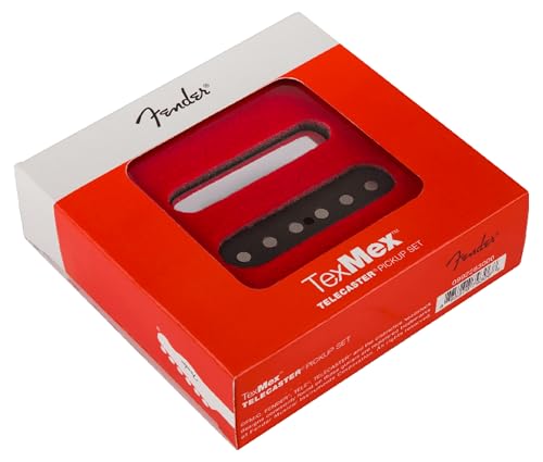 Fender Tex-Mex Tele Pickup, juego de dos pastillas Single-Coil, bobinado aumentado para bajos nitidos y...