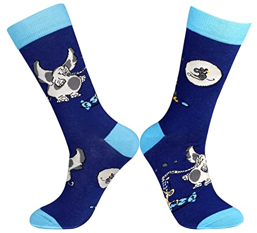 xiaomaizi Men's Funny and Colorful Patterned Dress Socks for Men Fun and Crazy Casual Crew Socks Size 7-134
