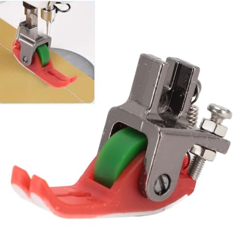 Prensatelas Roller Estrecho Plástico Rojo para Máquina de Coser miniatura 4